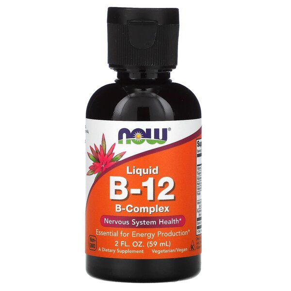 NOW Foods: Vitamin B-12 Liquid B-Complex - 59 ml.