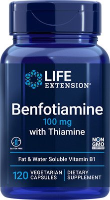 Life Extension: Benfotiamine with Thiamine, 100mg - 120 vcaps