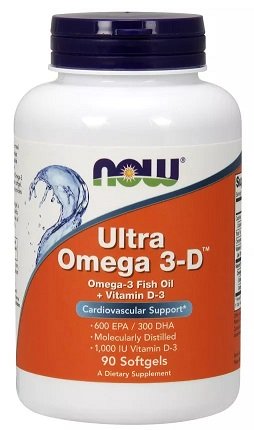 NOW Foods: Ultra Omega 3-D with Vitamin D-3 - 90 softgels