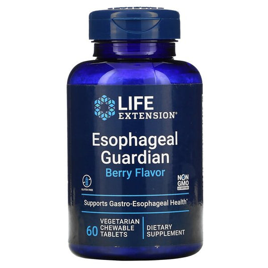 Life Extension: Esophageal Guardian, Berry Flavor (EAN 737870173762) - 60 vegetarian chewable tabs