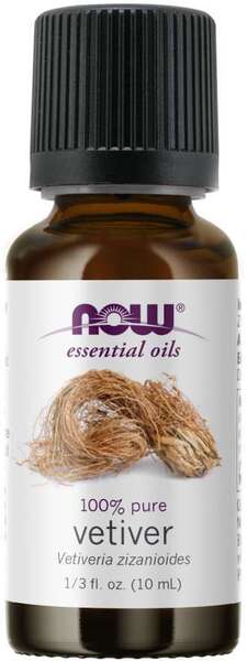 NOW Foods: Essential Oil, Vetiver Oil - 10 ml.