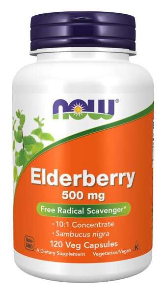 NOW Foods: Elderberry, 500mg - 120 vcaps