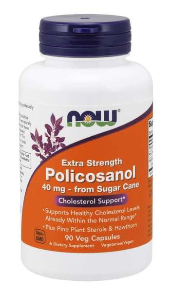 NOW Foods: Policosanol, 40mg Extra Strength - 90 vcaps