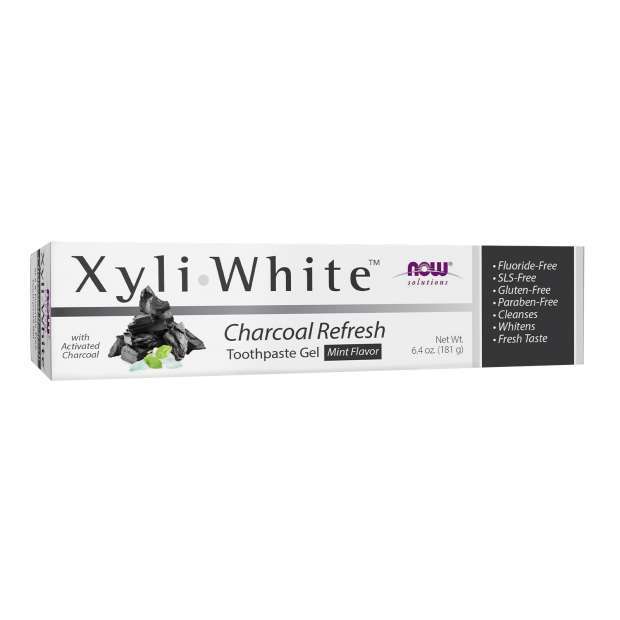 NOW Foods: XyliWhite, Charcoal Refresh Toothpaste Gel - 181g