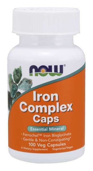 NOW Foods: Iron Complex Caps - 100 vcaps