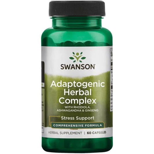 Swanson: Adaptogenic Herbal Complex with Rhodiola, Ashwagandha & Ginseng - 60 caps