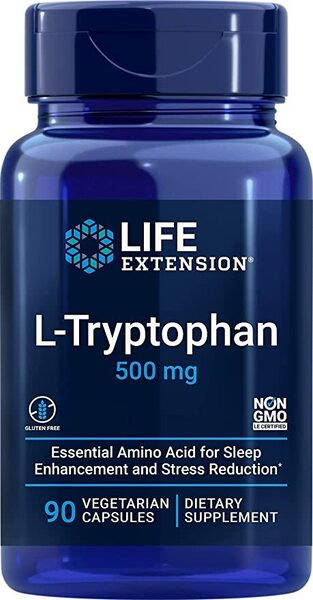 Life Extension: L-Tryptophan, 500mg - 90 vcaps