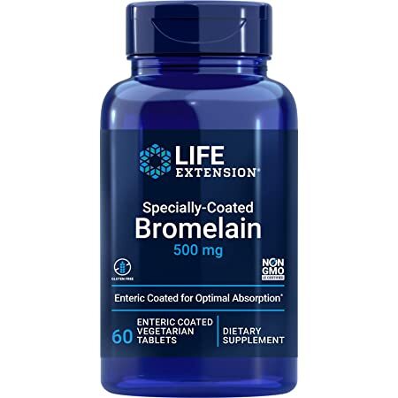 Life Extension: Specially-Coated Bromelain, 500mg - 60 enteric coated vegetarian tabs