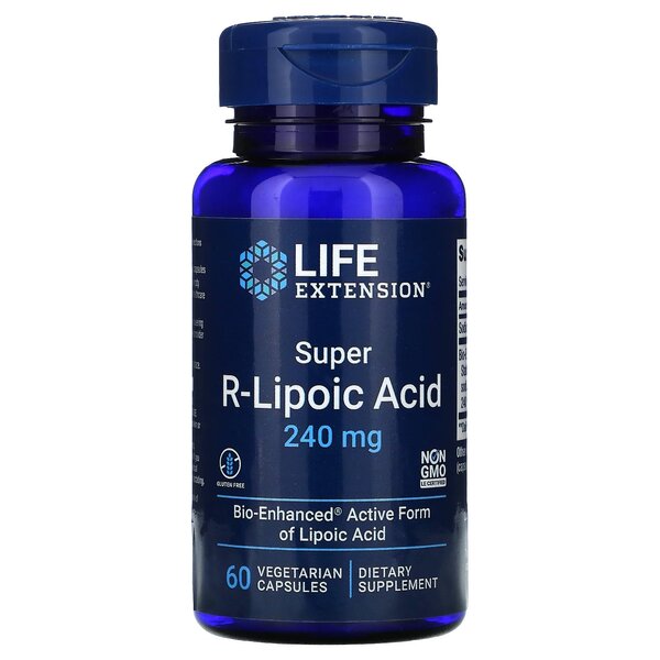 Life Extension: Super R-Lipoic Acid, 240mg - 60 vcaps