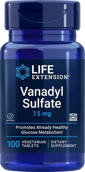 Life Extension: Vanadyl Sulfate, 7.5mg - 100 vegetarian tabs