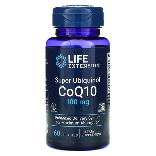 Life Extension: Super Ubiquinol CoQ10, 100mg - 60 softgels