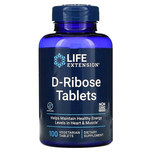 Life Extension: D-Ribose Tablets - 100 vegetarian tabs