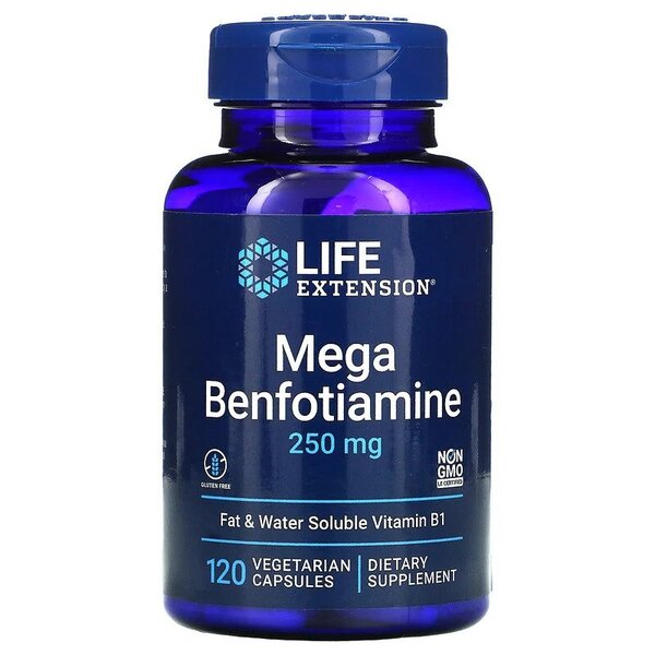 Life Extension: Mega Benfotiamine, 250mg - 120 vcaps