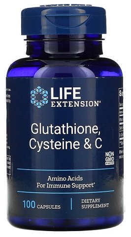 Life Extension: Glutathione, Cysteine & C - 100 caps