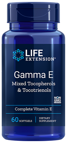 Life Extension: Gamma E Mixed Tocopherols & Tocotrienols - 60 softgels