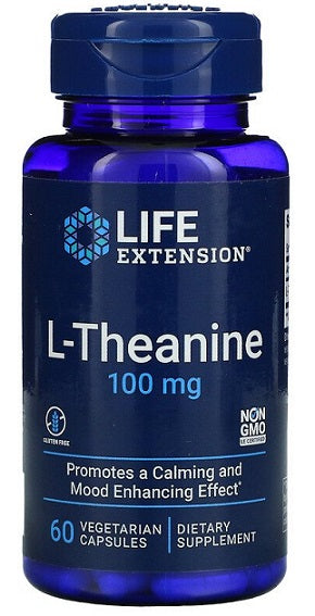 Life Extension: L-Theanine, 100mg - 60 vcaps