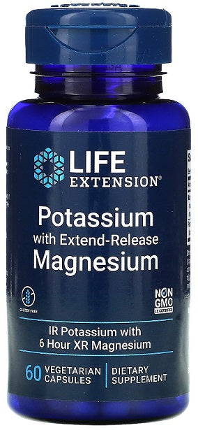 Life Extension: Potassium with Extend-Release Magnesium - 60 vcaps