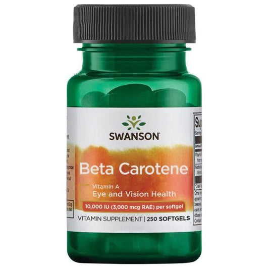 Swanson: Beta-Carotene (Vitamin A), 10 000 IU - 250 softgels