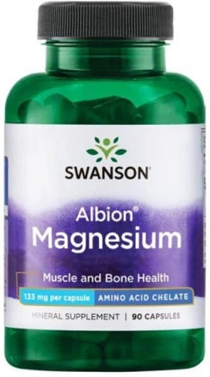 Swanson: Albion Magnesium, 133mg - 90 caps