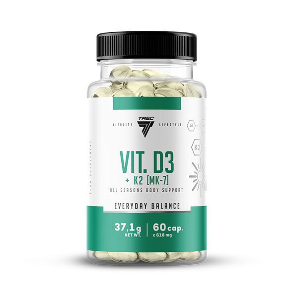 Trec Nutrition: Vit D3 + K2 MK-7 - 60 caps