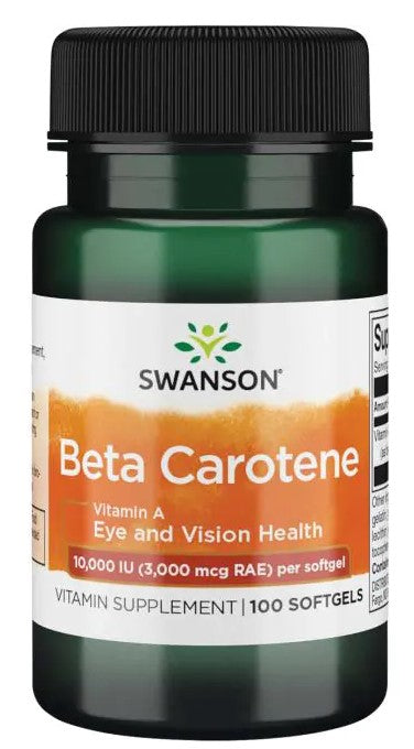 Swanson: Beta-Carotene (Vitamin A), 10 000 IU - 100 softgels