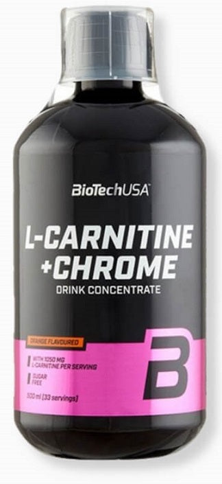 BioTechUSA: L-Carnitine + Chrome, Orange - 500 ml.