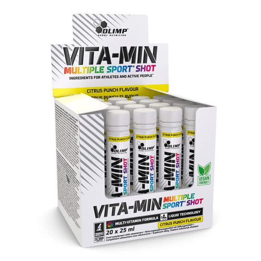 Olimp Nutrition: Vita-Min Multiple Sport Shot, Citrus Punch - 20 x 25 ml.