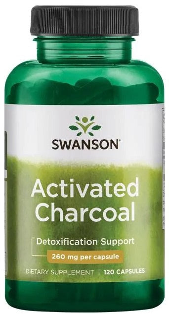 Swanson: Activated Charcoal, 260mg - 120 caps