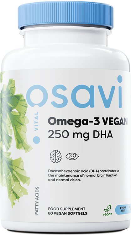 Osavi: Omega-3 Vegan, 250mg DHA - 60 vegan softgels