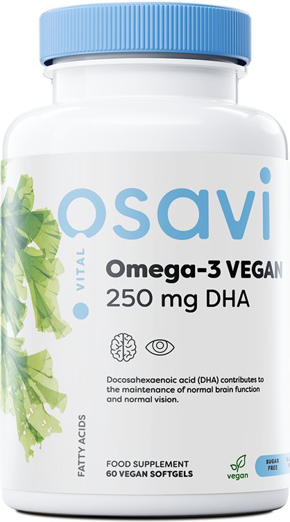 Osavi: Omega-3 Vegan, 250mg DHA - 60 vegan softgels