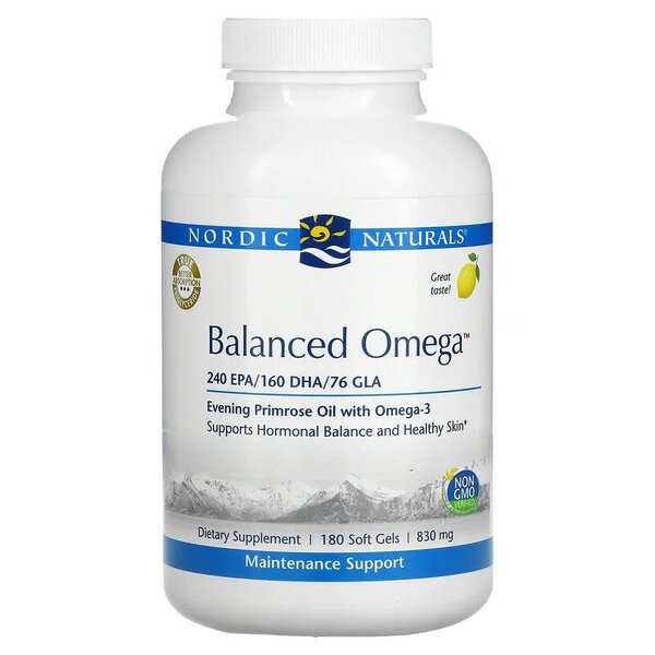 Nordic Naturals: Balanced Omega, Lemon - 180 softgels