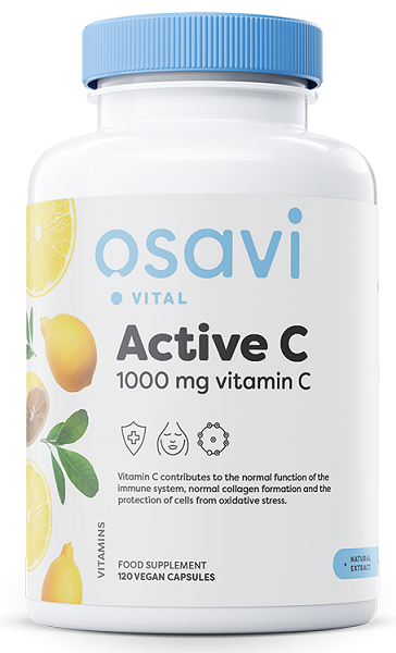 Osavi: Active C, 1000mg Vitamin C - 120 vegan caps