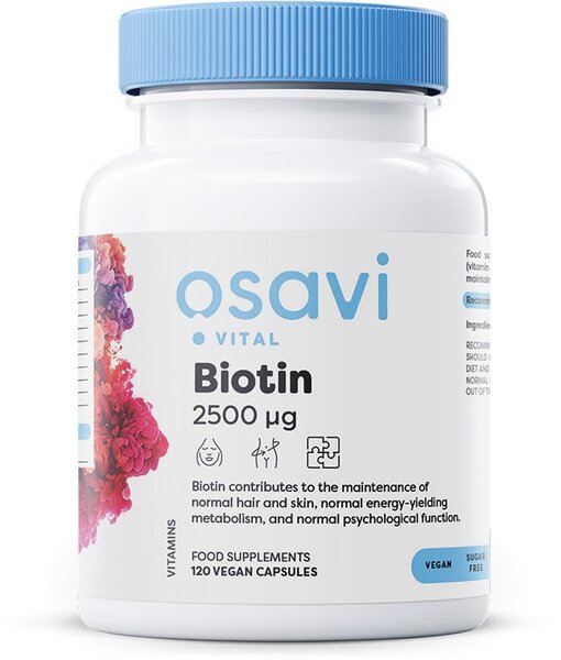 Osavi: Biotin, 2500mcg - 120 vegan caps