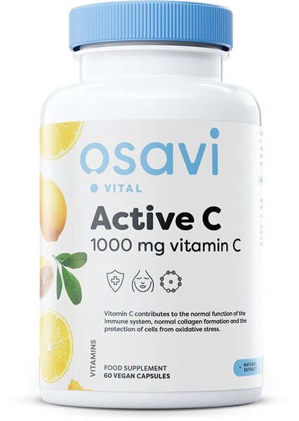 Osavi: Active C, 1000mg Vitamin C - 60 vegan caps