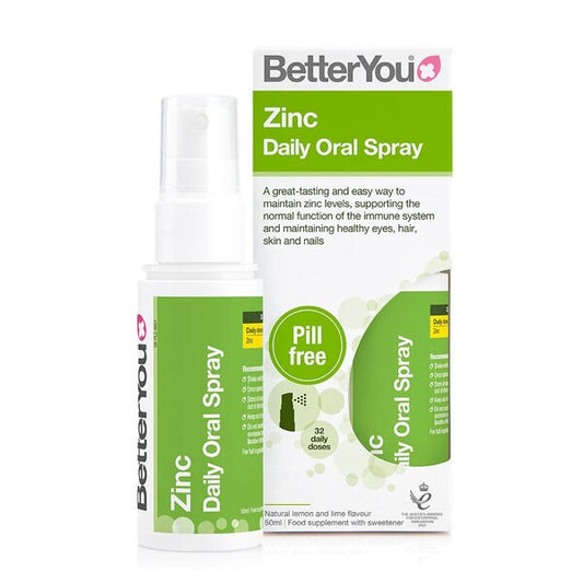 BetterYou: Zinc Daily Oral Spray, Natural Lemon & Lime - 50 ml.