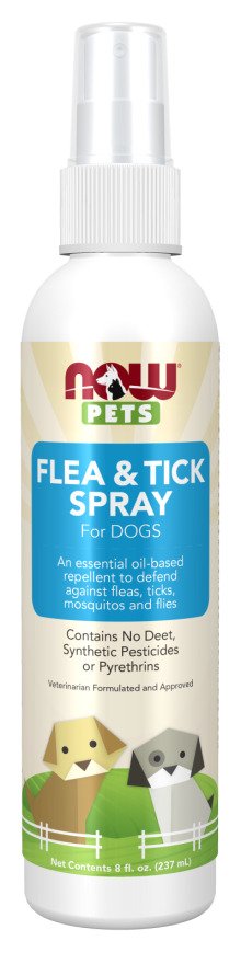 NOW Foods: Pets, Flea & Tick Spray for Dogs - 237 ml.