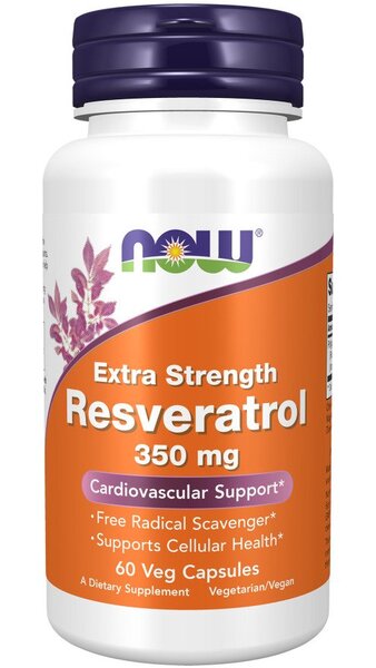 NOW Foods: Resveratrol, Extra Strength 350mg - 60 vcaps