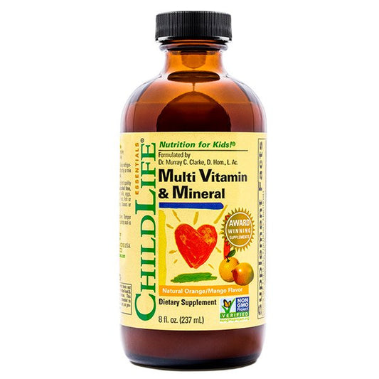 Child Life: Multi Vitamin & Mineral, Natural Orange/Mango - 237 ml.