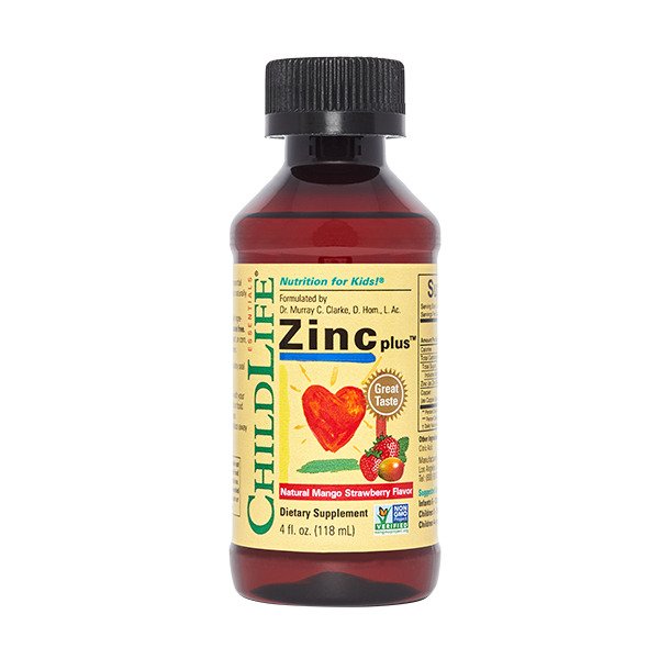 Child Life: Zinc Plus, Natural Mango Strawberry - 118 ml.