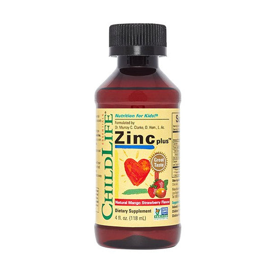 Child Life: Zinc Plus, Natural Mango Strawberry - 118 ml.