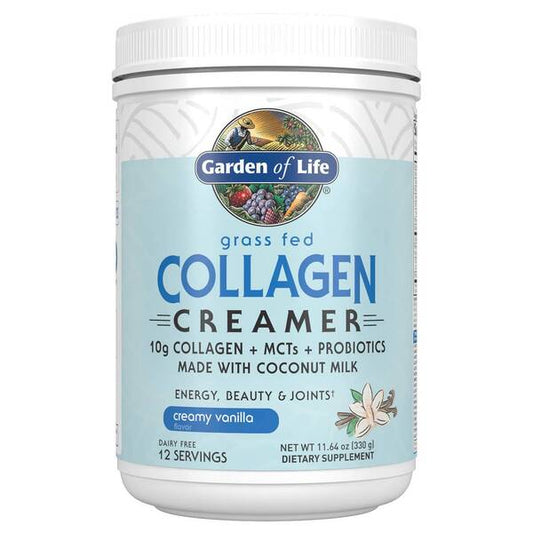 Garden of Life: Grass Fed Collagen Creamer, Creamy Vanilla - 330g