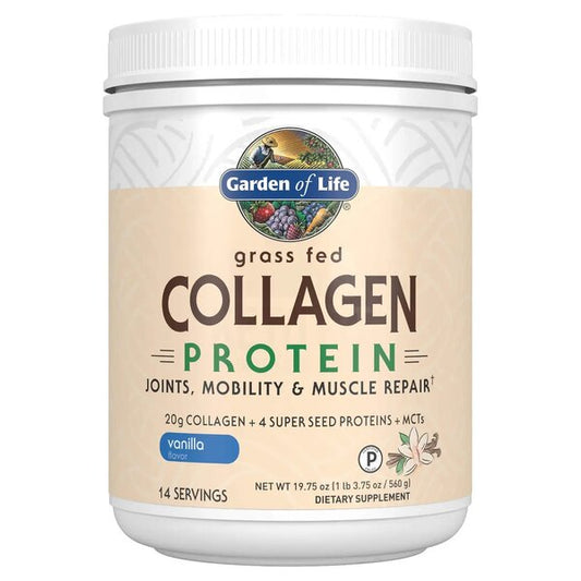 Garden of Life: Grass Fed Collagen Protein, Vanilla - 560g