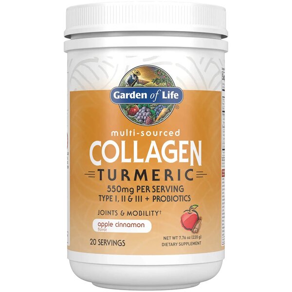 Garden of Life: Multi-Sourced Collagen Turmeric, Apple Cinnamon - 220g