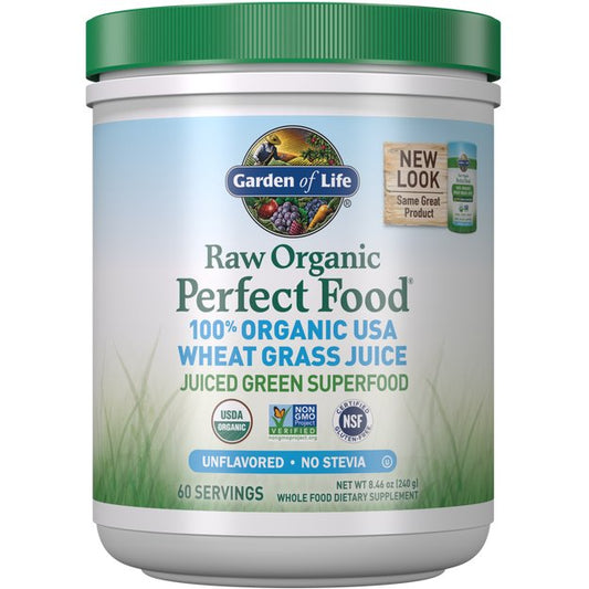 Garden of Life: Raw Organic Perfect Food 100% Organic USA Wheat Grass Juice - 240g