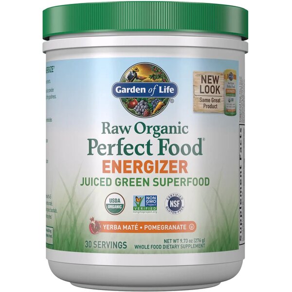 Garden of Life: Raw Organic Perfect Food Energizer, Yerba Mate & Pomegranate - 276g