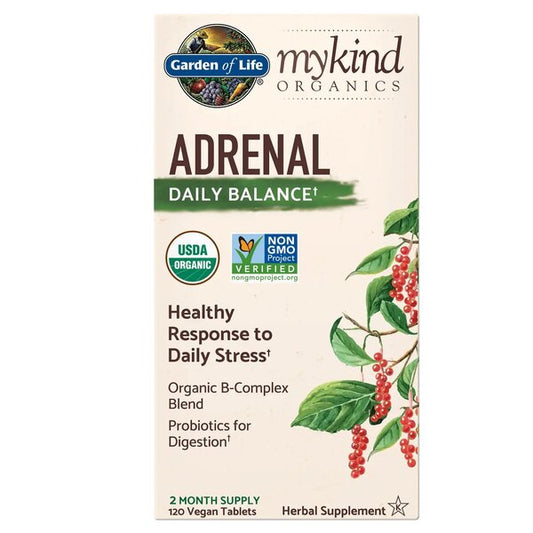 Garden of Life: Mykind Organics Adrenal Daily Balance - 120 vegan tablets