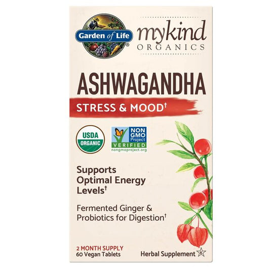 Garden of Life: Mykind Organics Ashwagandha - 60 vegan tablets