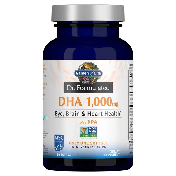 Garden of Life: Dr. Formulated DHA, 1000mg (Citrus) - 30 softgels