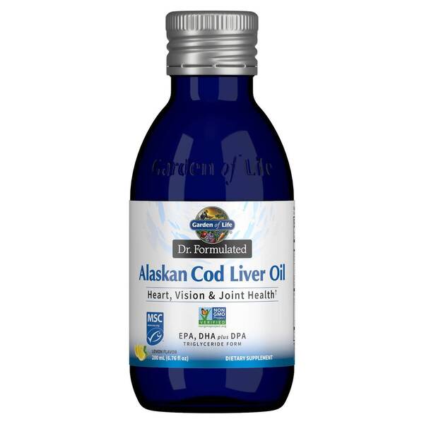 Garden of Life: Dr. Formulated Alaskan Cod Liver Oil, Lemon - 200 ml.