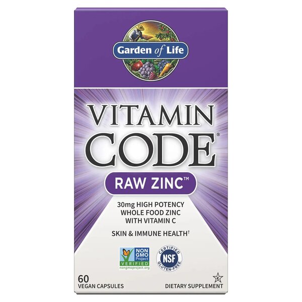 Garden of Life: Vitamin Code Raw Zinc - 60 vegan caps